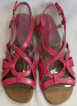 1.5" LaFayette -- Women's Wedge Sling Sandal -- Pink Patent