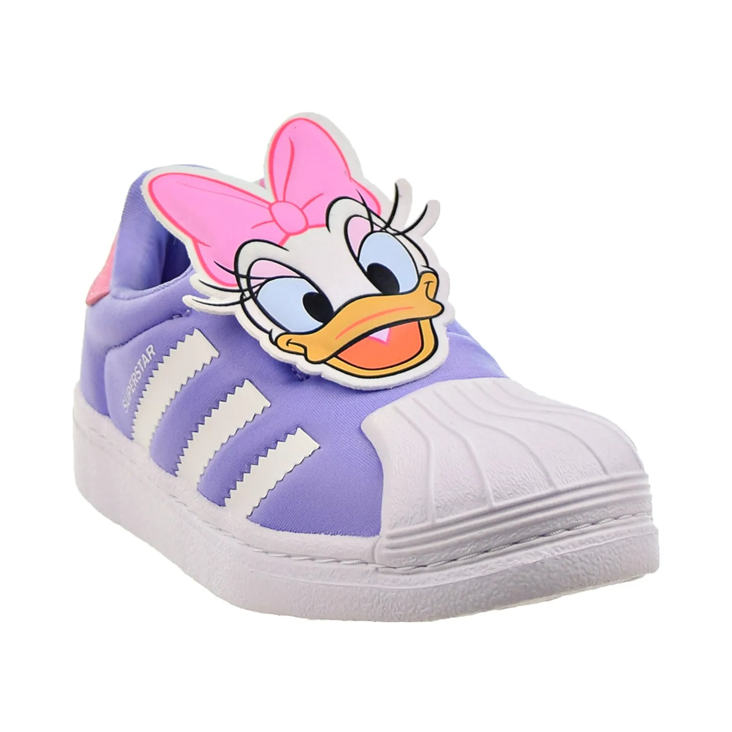 Adidas Disney Superstar 360 "Daisy Duck" Little Kids' Shoes Cloud White-Purple