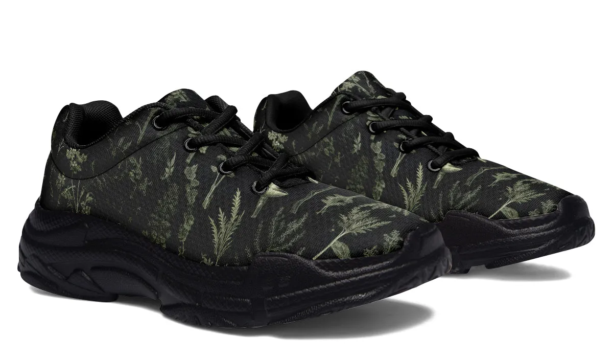 Autumn Memoir Chunky Sneakers - Light Breathable and Comfortable Sports Shoes with Platform Soles