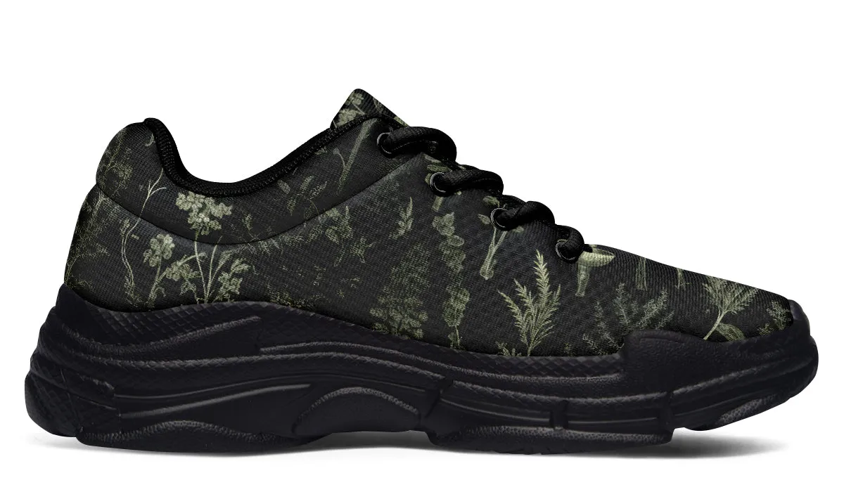 Autumn Memoir Chunky Sneakers - Light Breathable and Comfortable Sports Shoes with Platform Soles