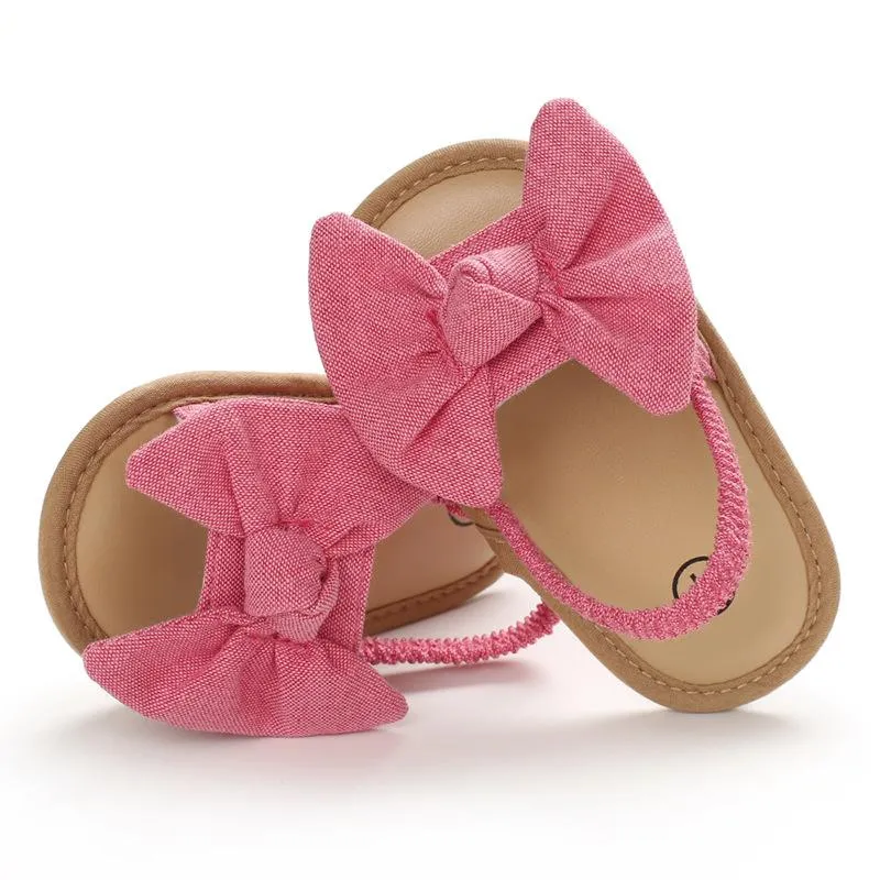 Baby Girl Bow Sandals - Pink