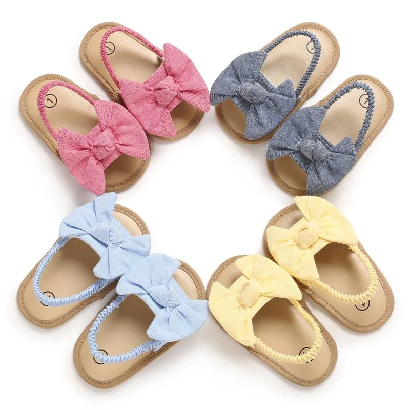 Baby Girl Bow Sandals - Pink