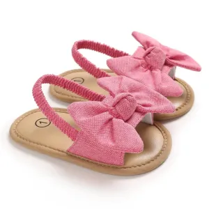 Baby Girl Bow Sandals - Pink