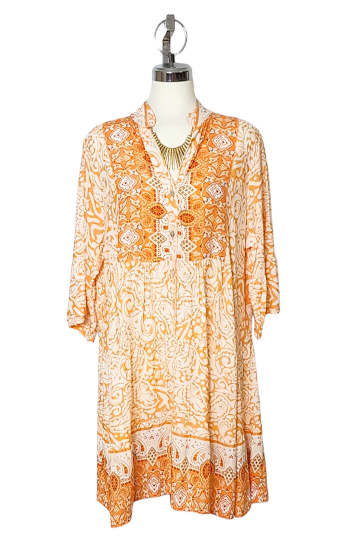 Babydoll dress with ruffle Sleeve