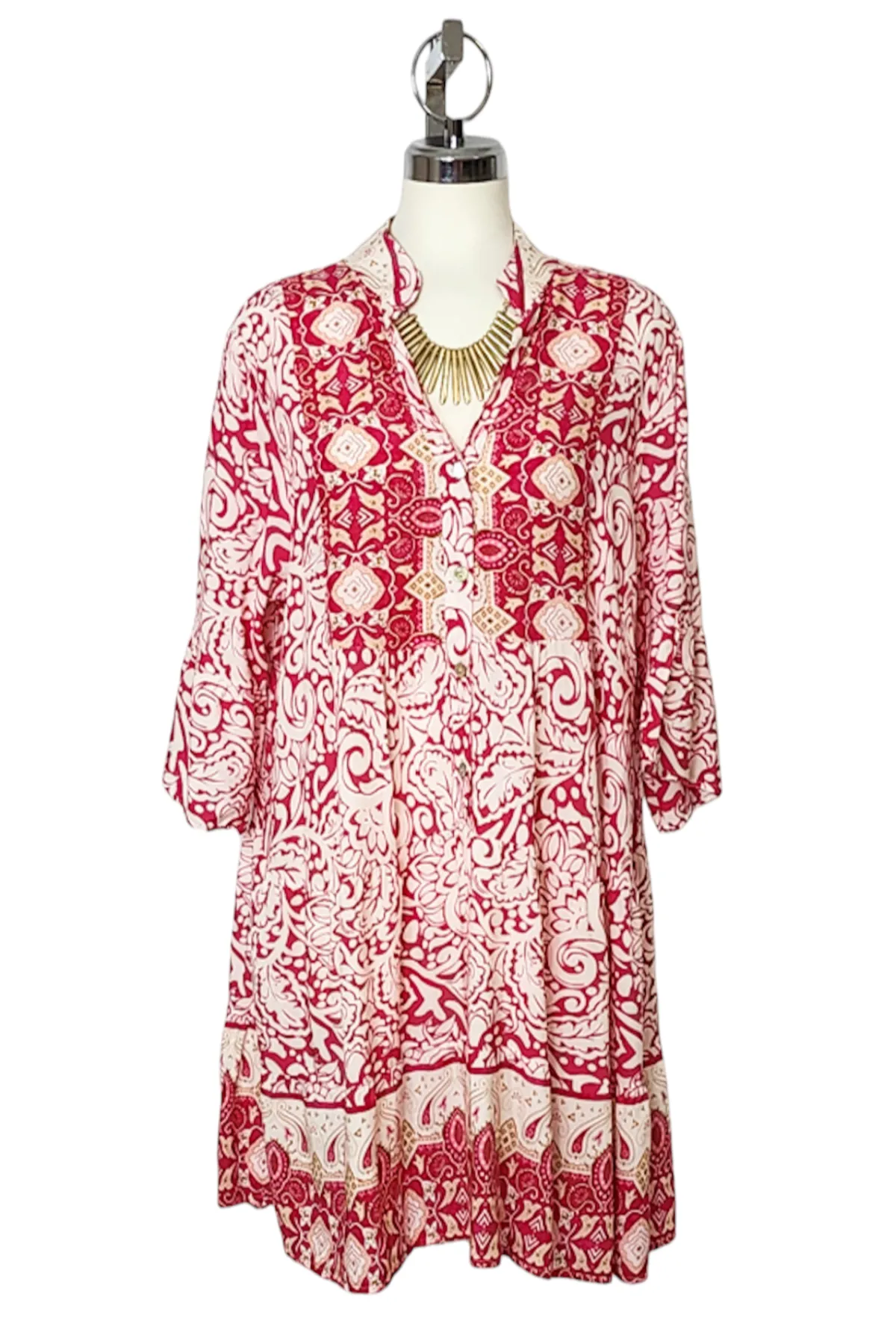 Babydoll dress with ruffle Sleeve