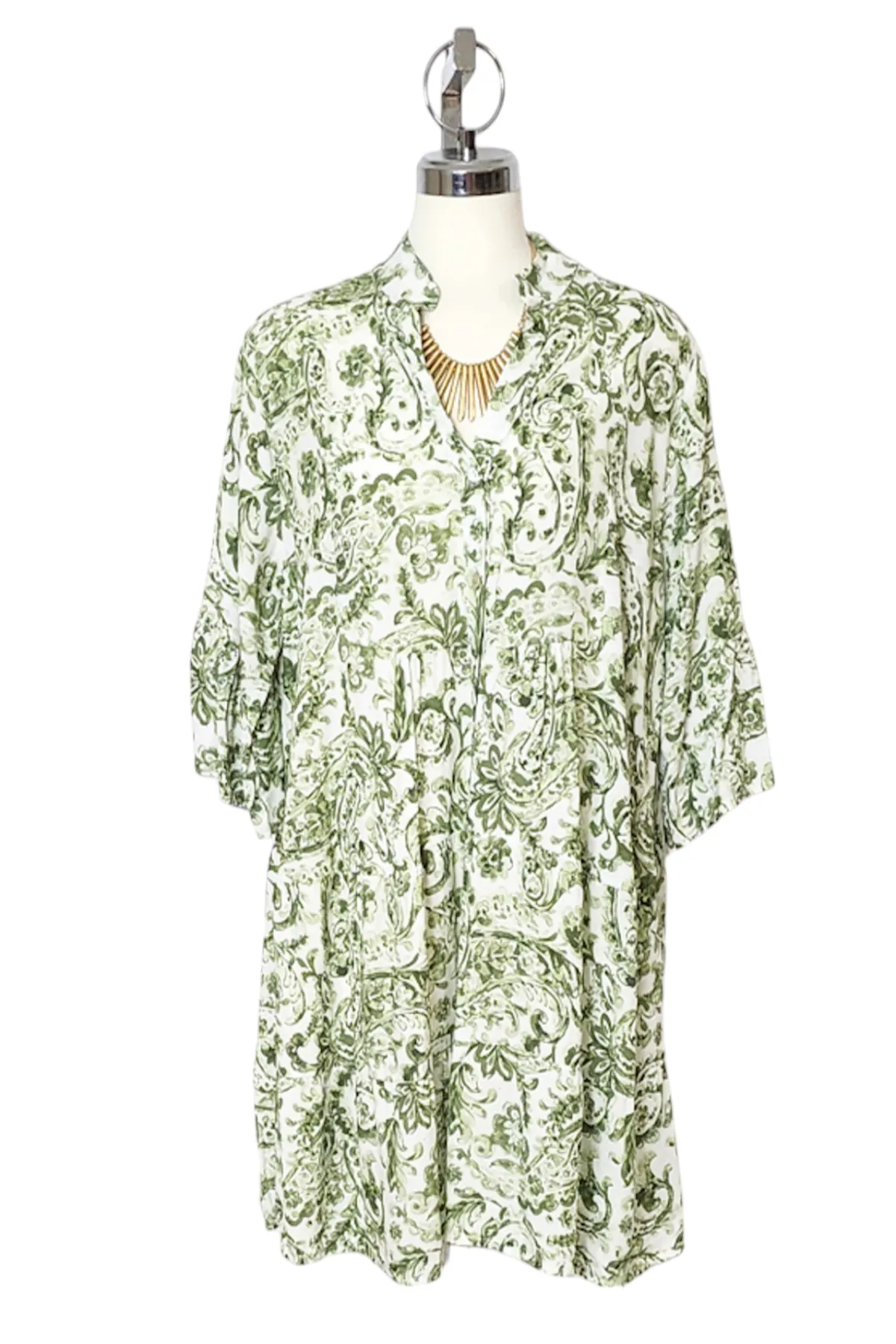 Babydoll dress with ruffle Sleeve