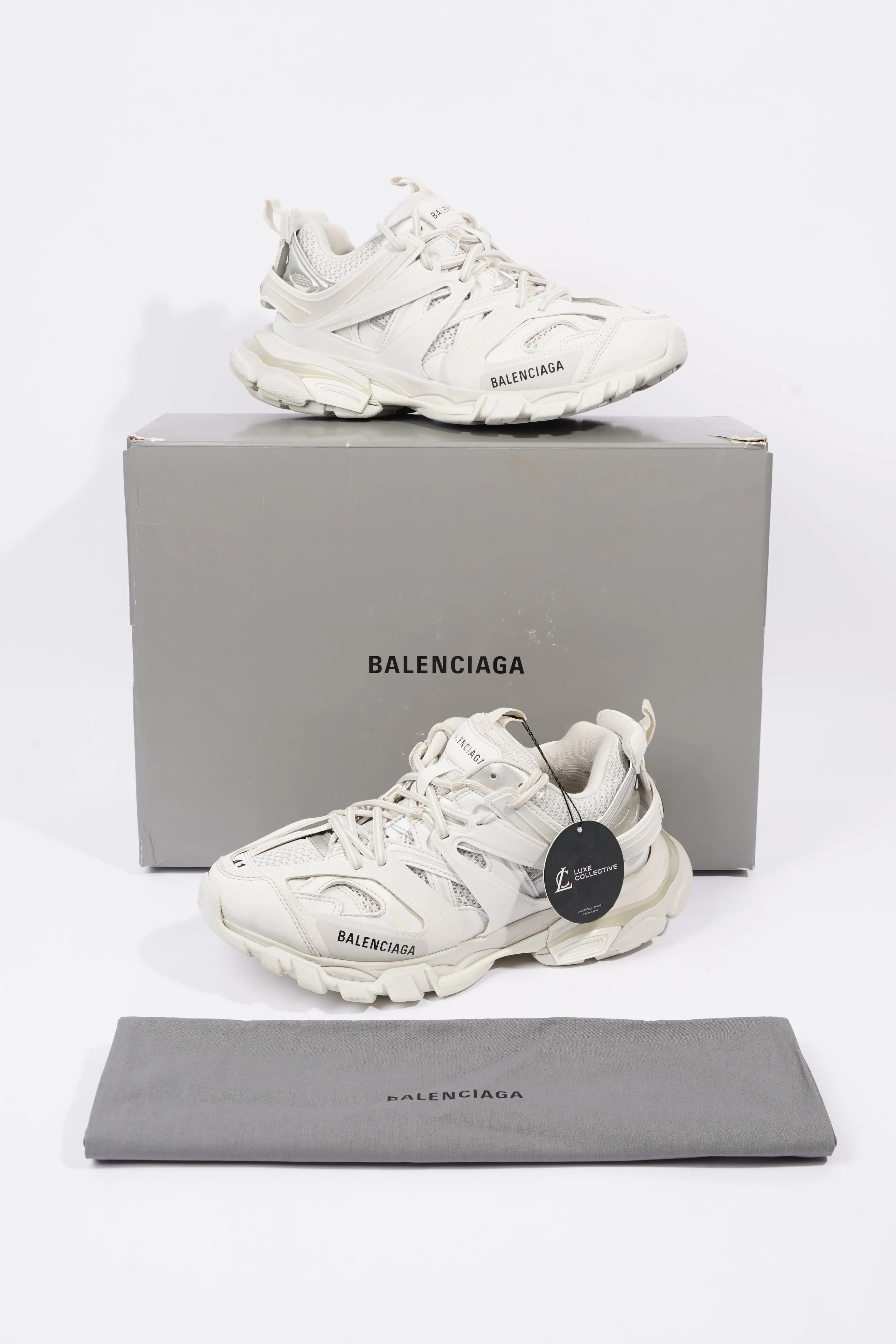 Balenciaga Mens Track White EU 41 / UK 7