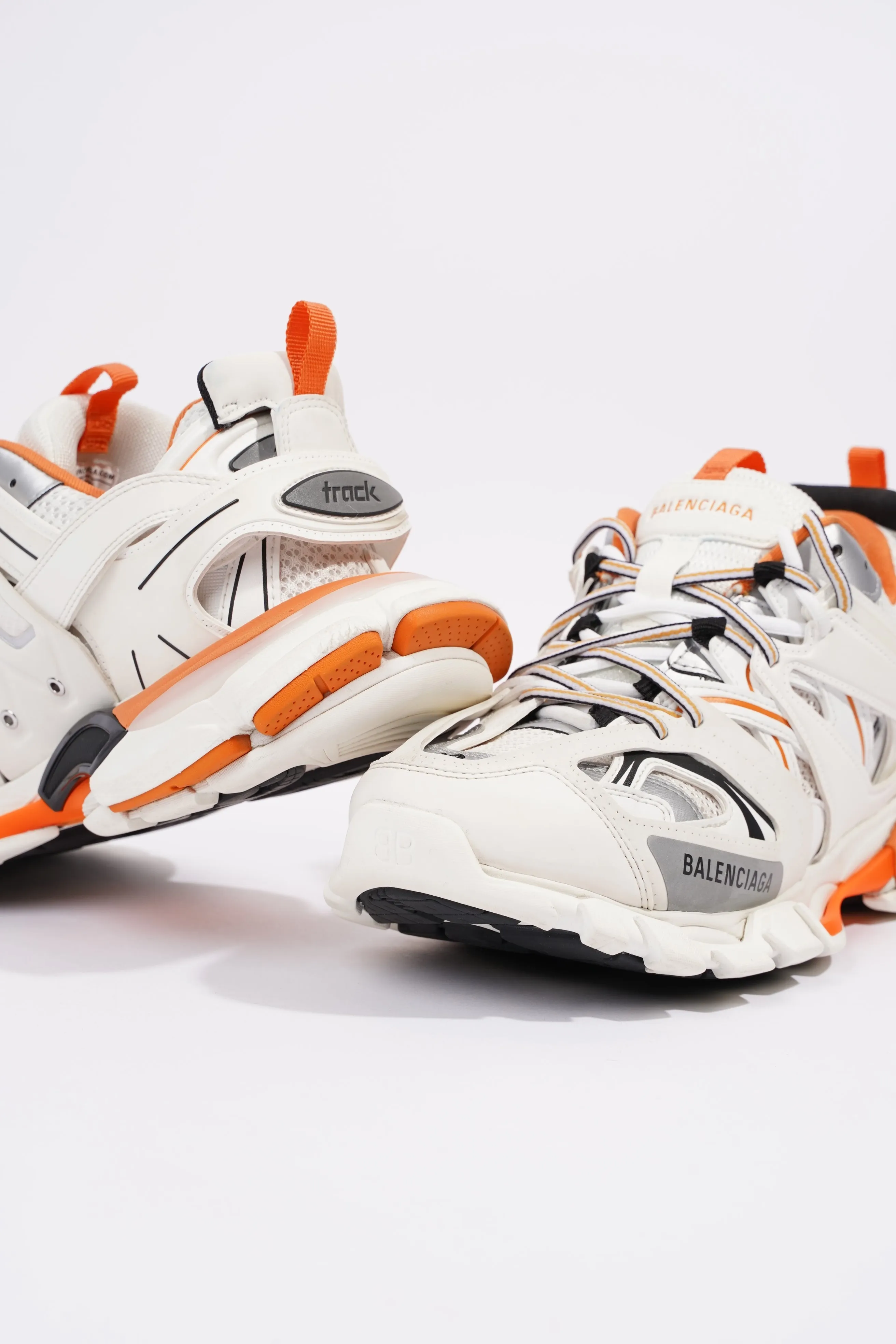 Balenciaga Mens Track White / Orange EU 43 / UK 9