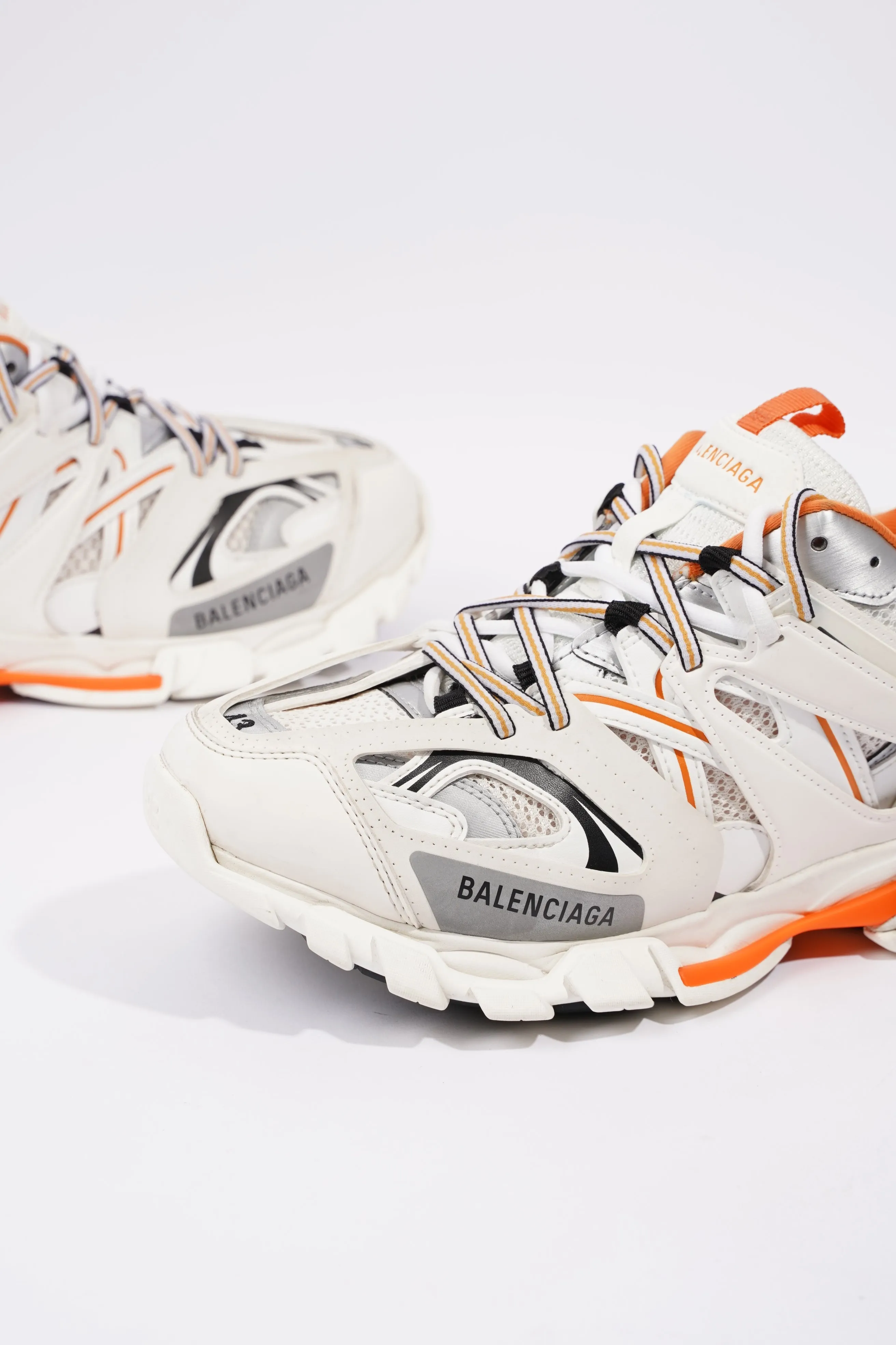 Balenciaga Mens Track White / Orange EU 43 / UK 9
