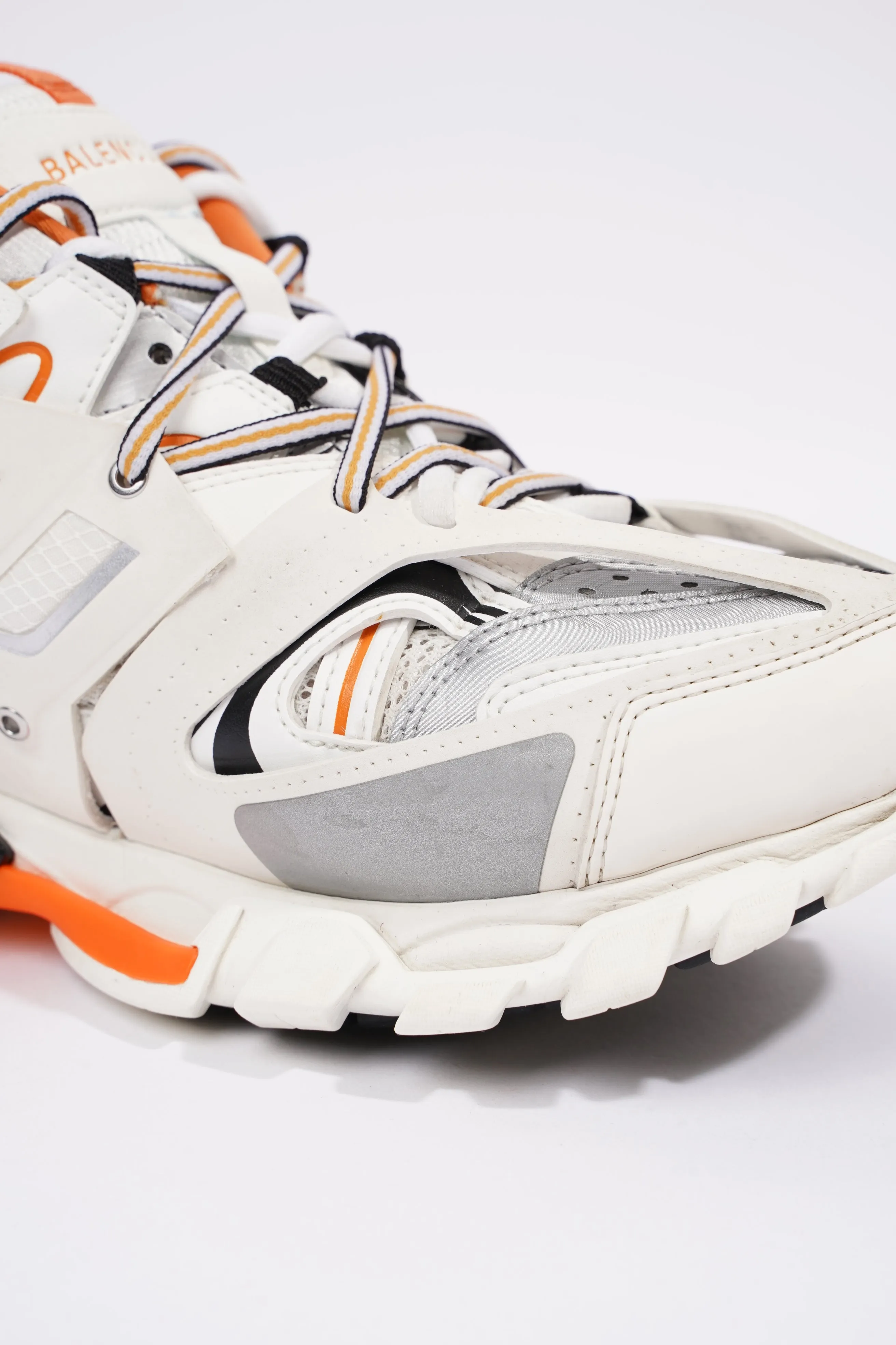 Balenciaga Mens Track White / Orange EU 43 / UK 9
