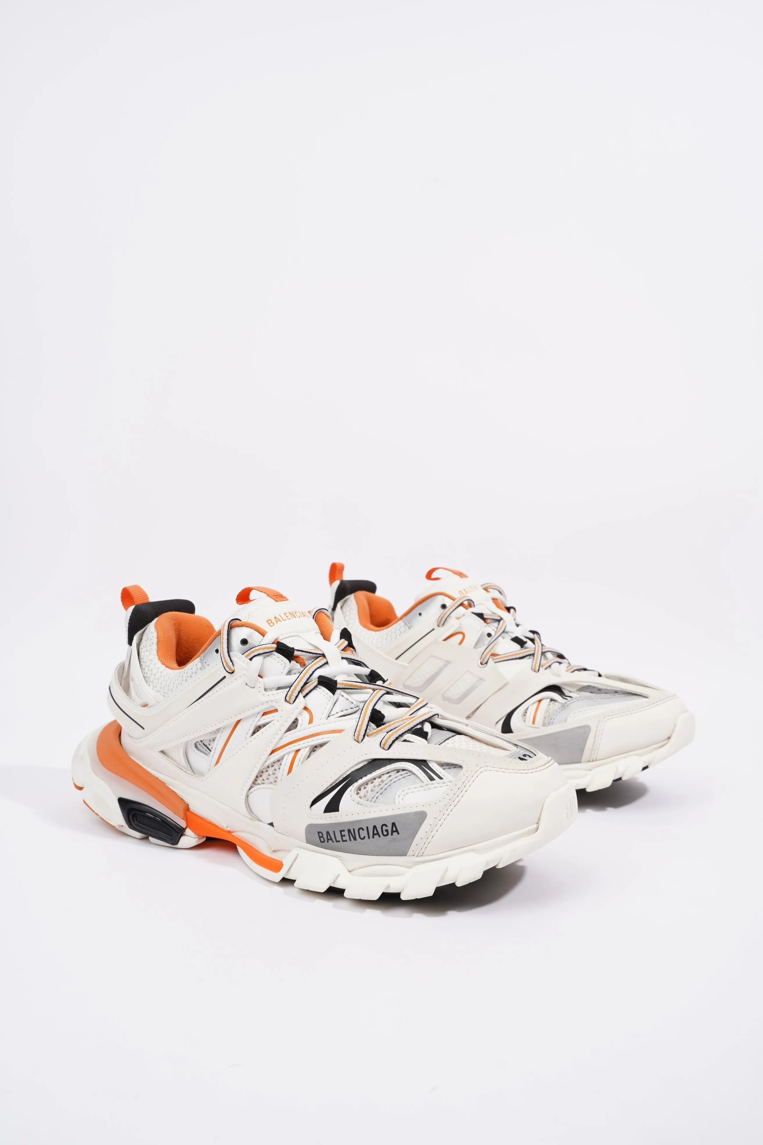 Balenciaga Mens Track White / Orange EU 43 / UK 9