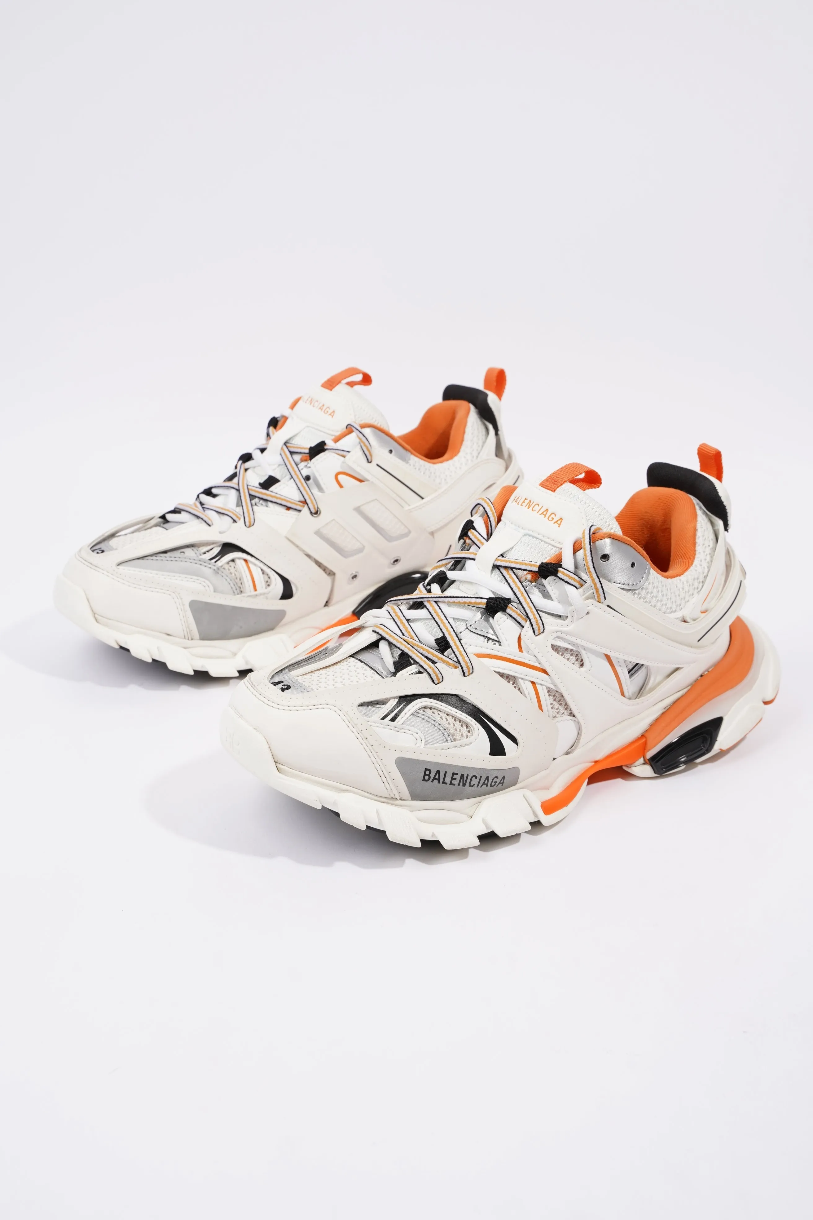 Balenciaga Mens Track White / Orange EU 43 / UK 9