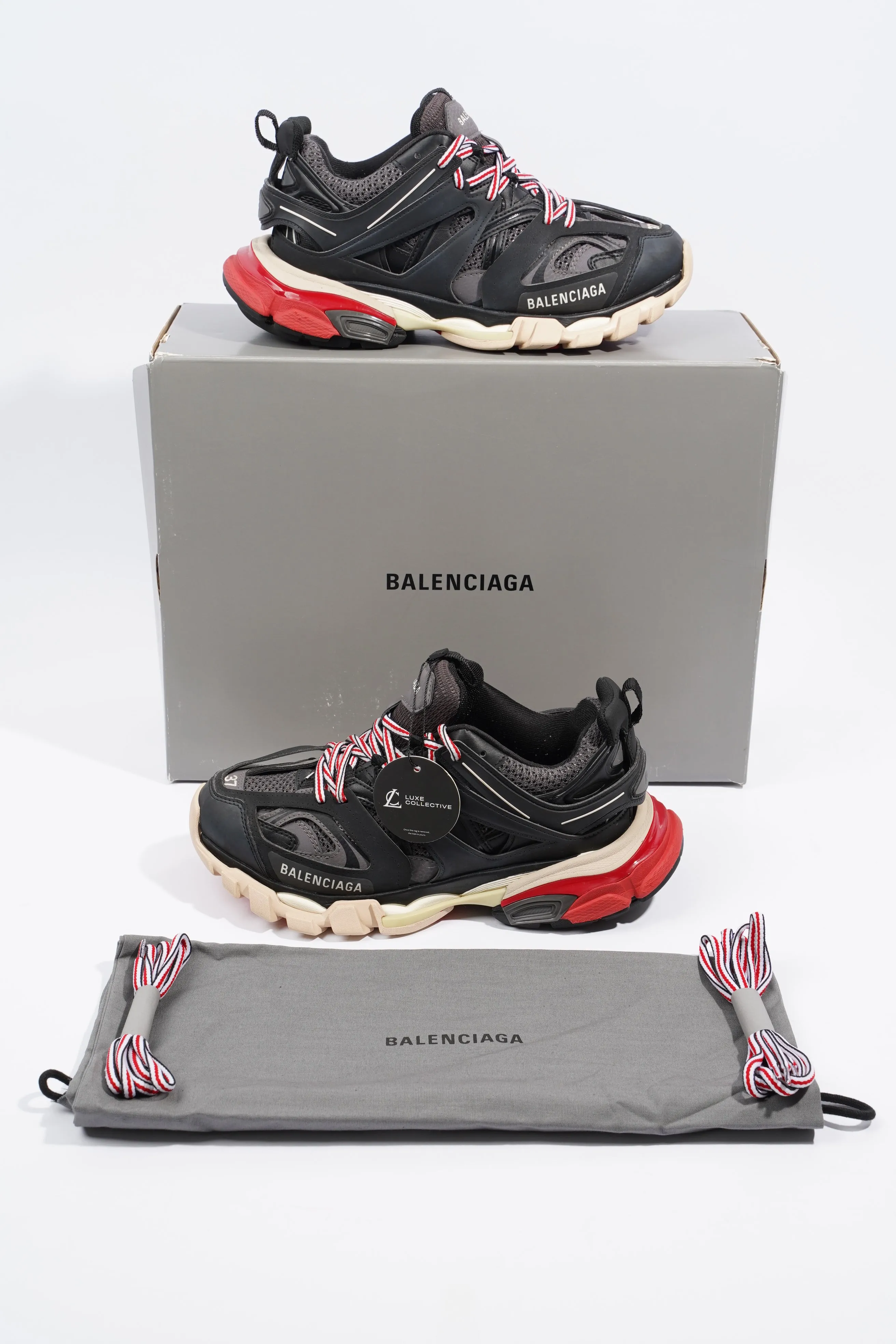 Balenciaga Track Black / Grey / Red EU 37 / UK 4