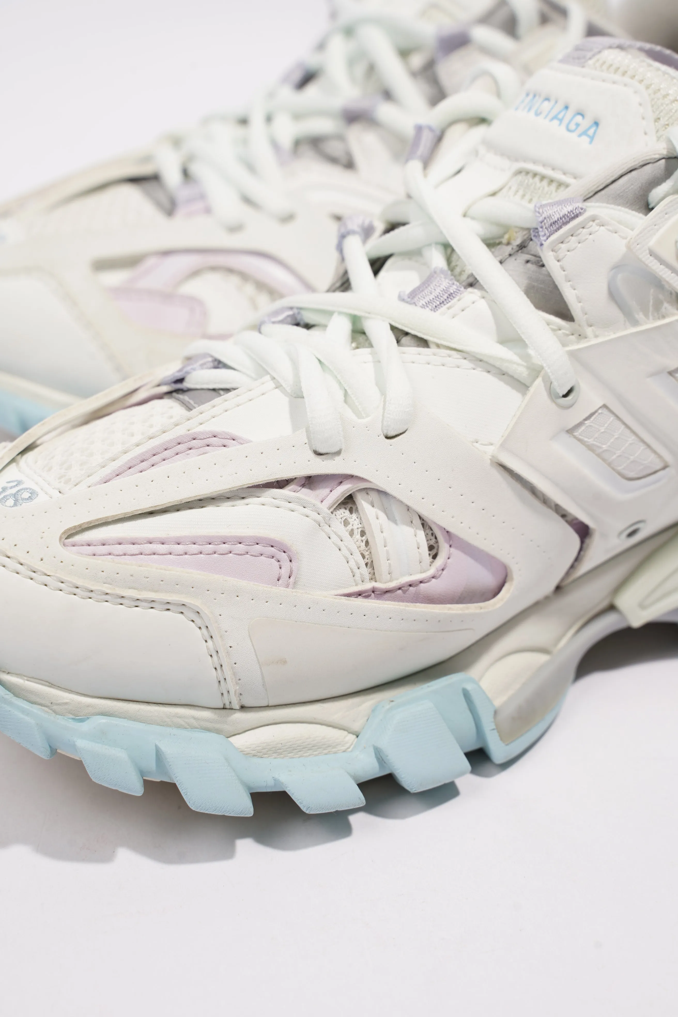 Balenciaga Track White / Pink / Blue Mesh EU 38 UK 5