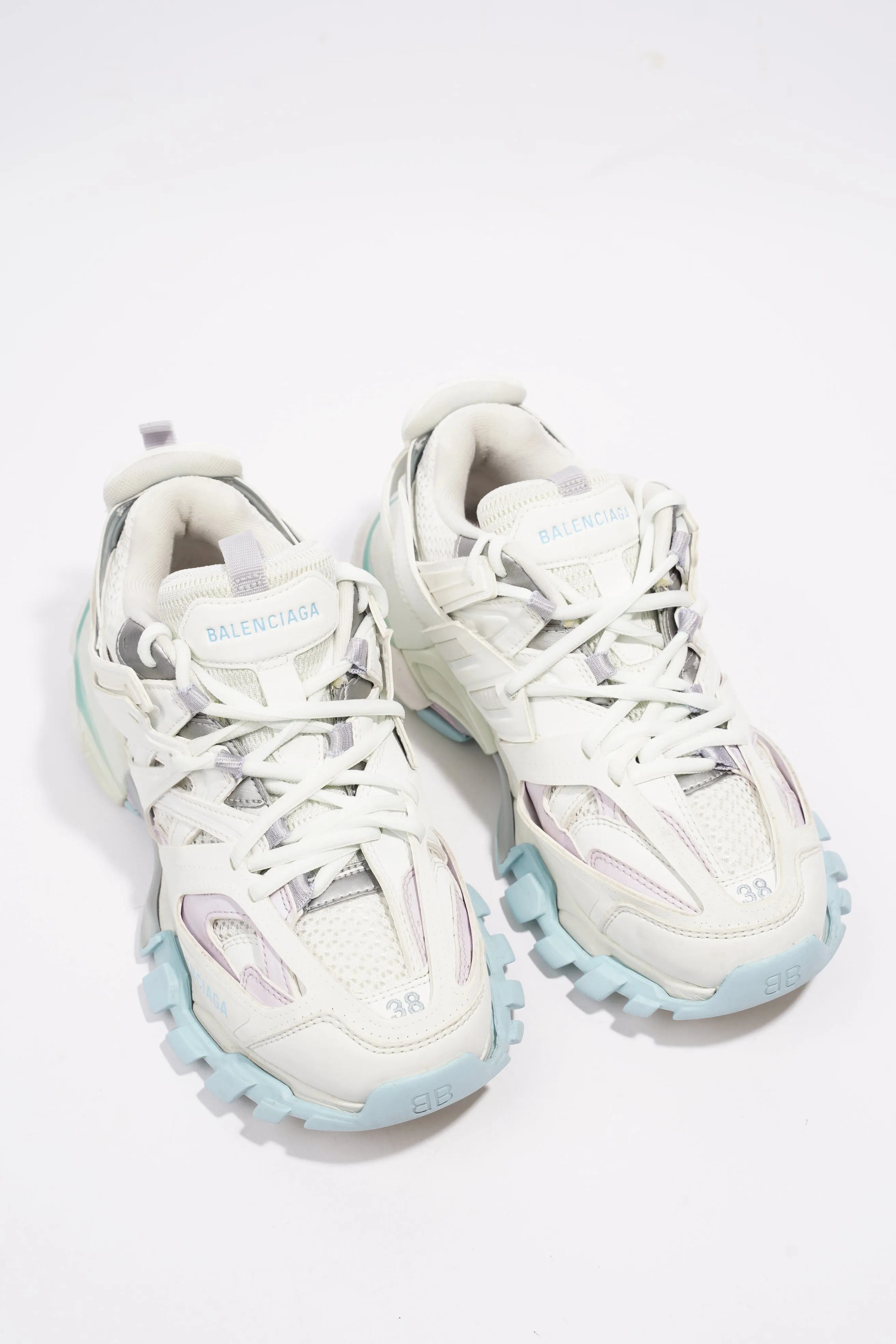 Balenciaga Track White / Pink / Blue Mesh EU 38 UK 5