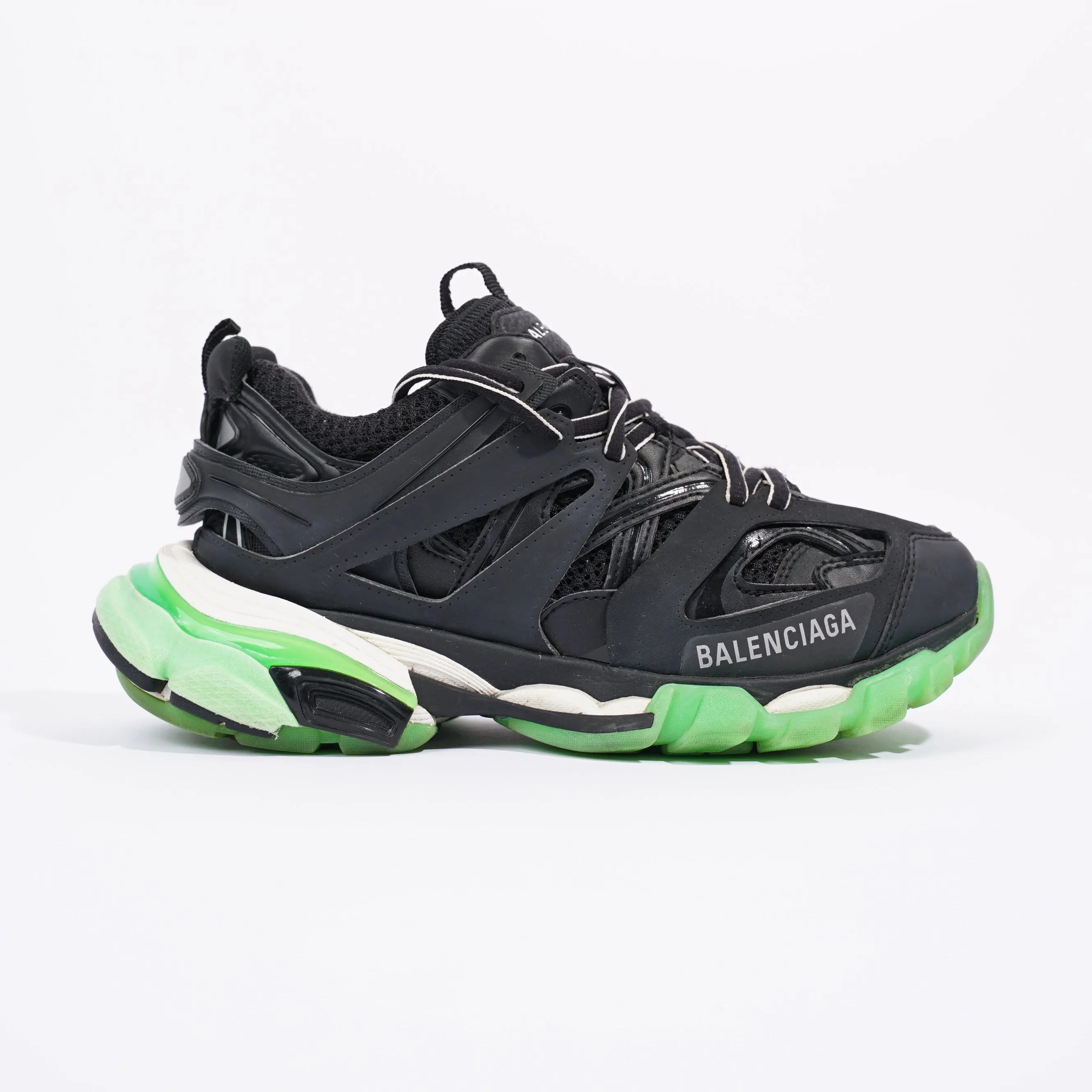 Balenciaga Womens Track Black / Green EU 36 / UK 3