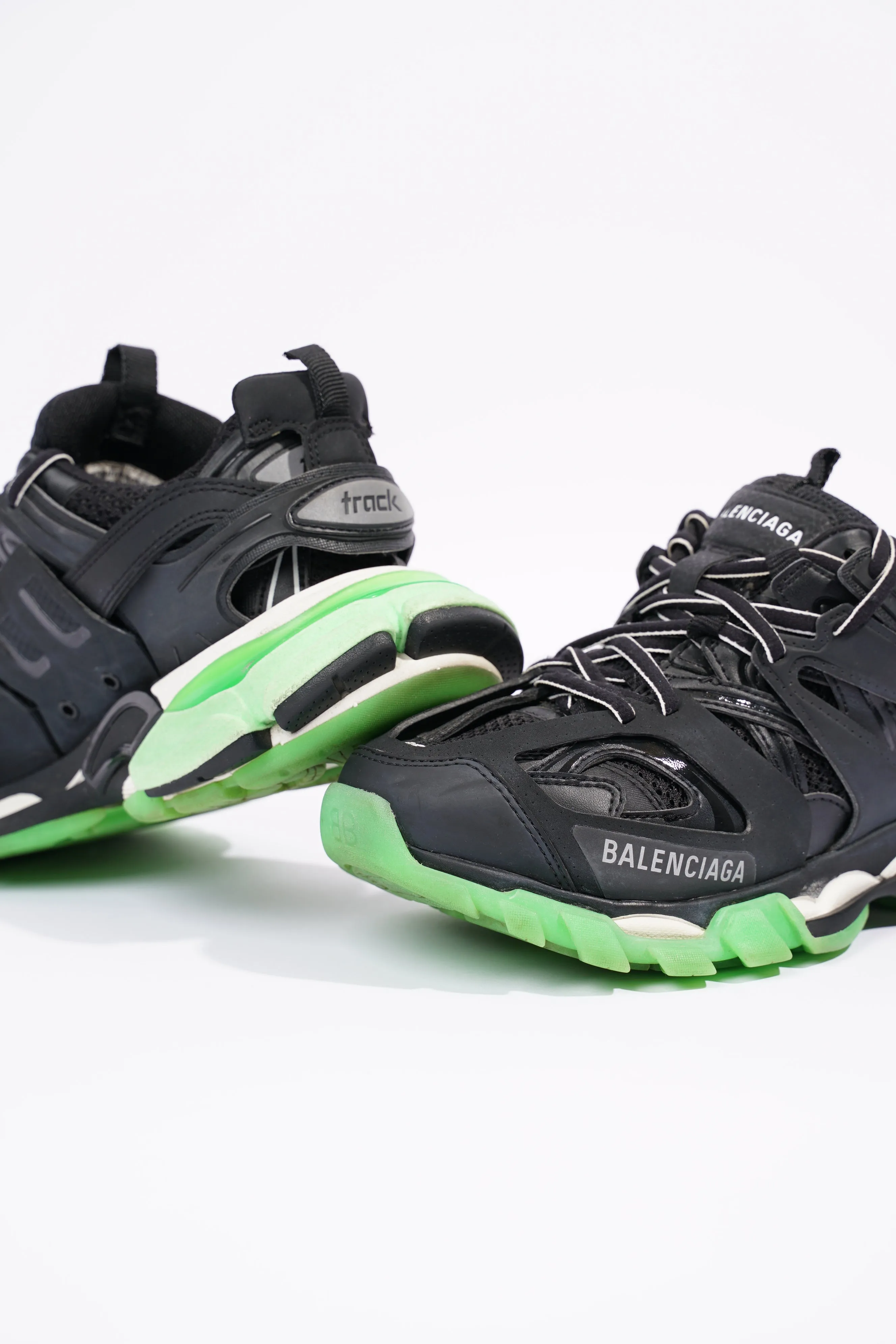 Balenciaga Womens Track Black / Green EU 36 / UK 3