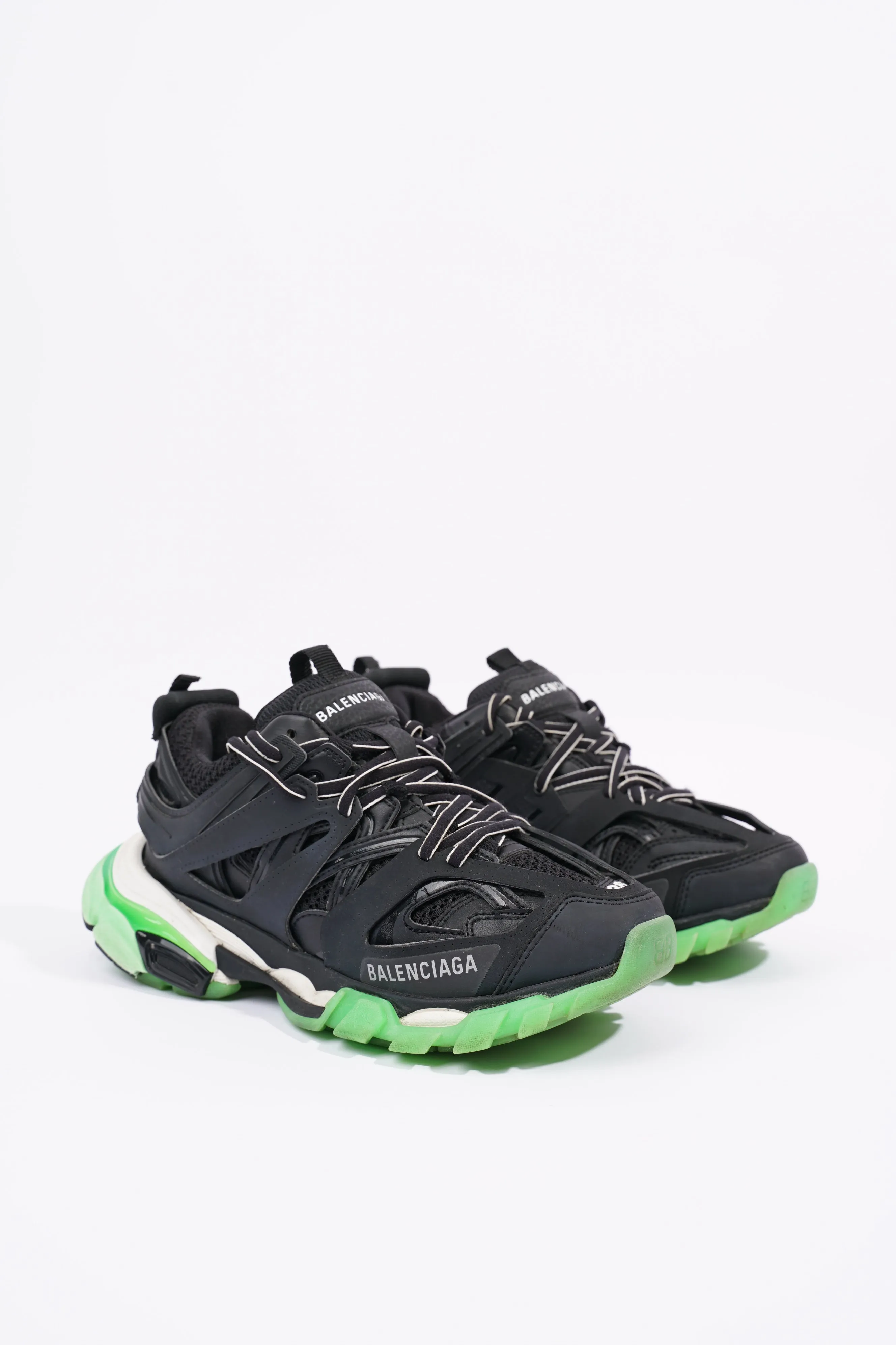 Balenciaga Womens Track Black / Green EU 36 / UK 3