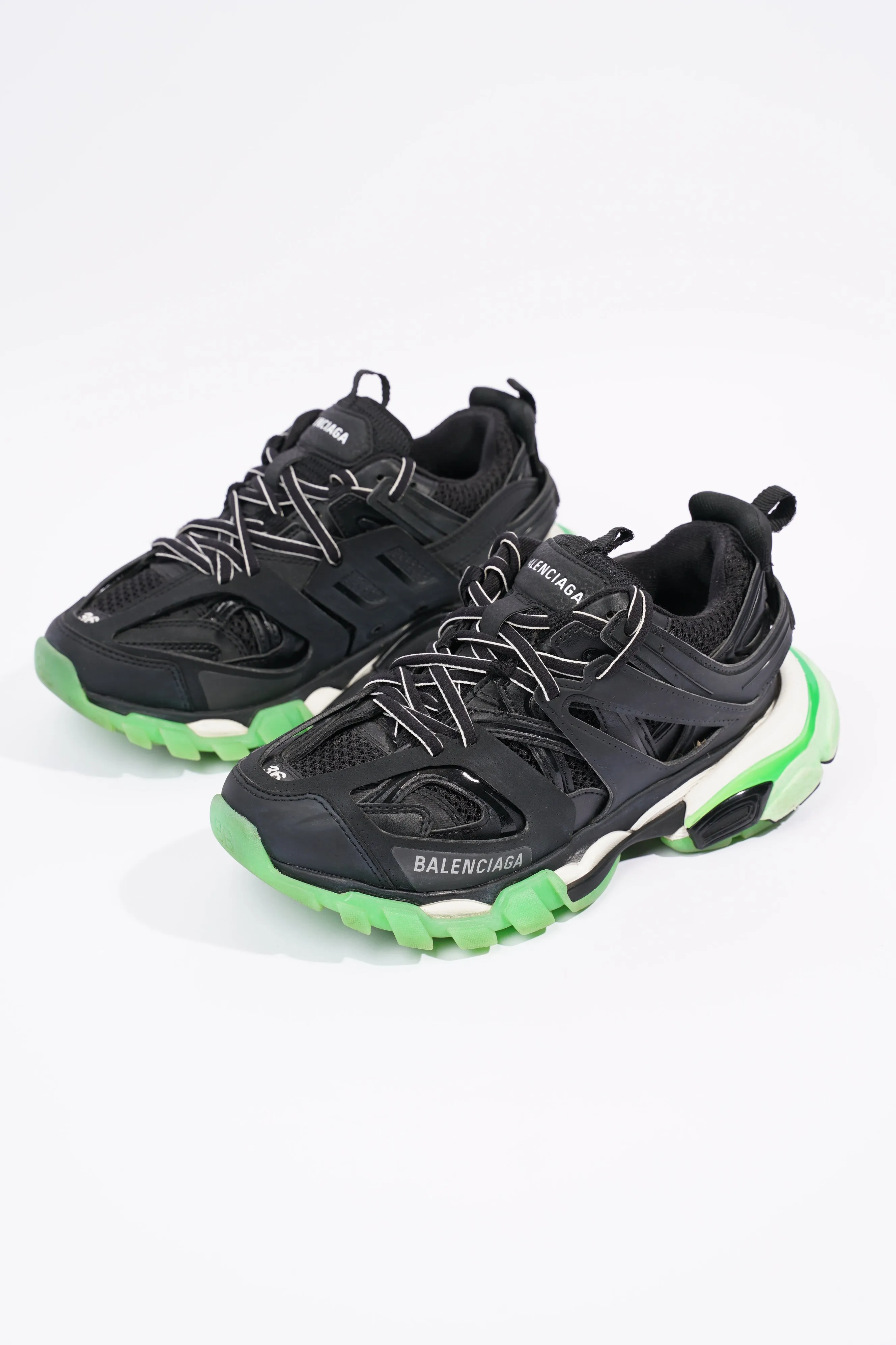 Balenciaga Womens Track Black / Green EU 36 / UK 3