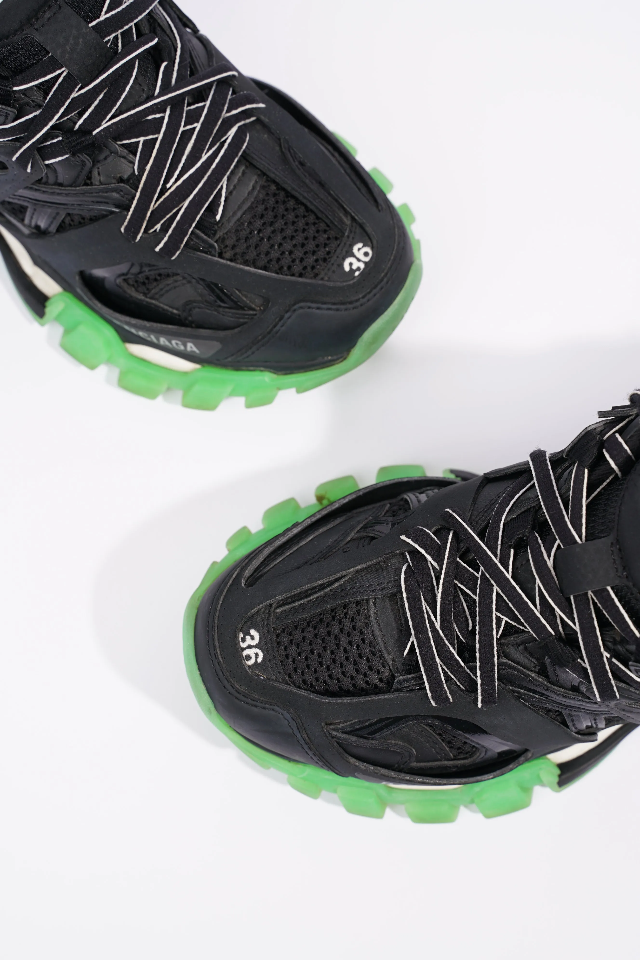 Balenciaga Womens Track Black / Green EU 36 / UK 3