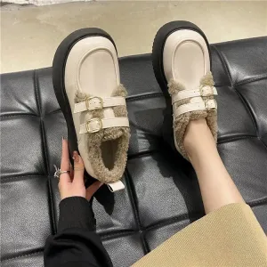 binfenxie Casual and Minimalist Shoes for Women's Autumn New Vintage Mary Jane Versatile Thick Sole Brown Single Shoes