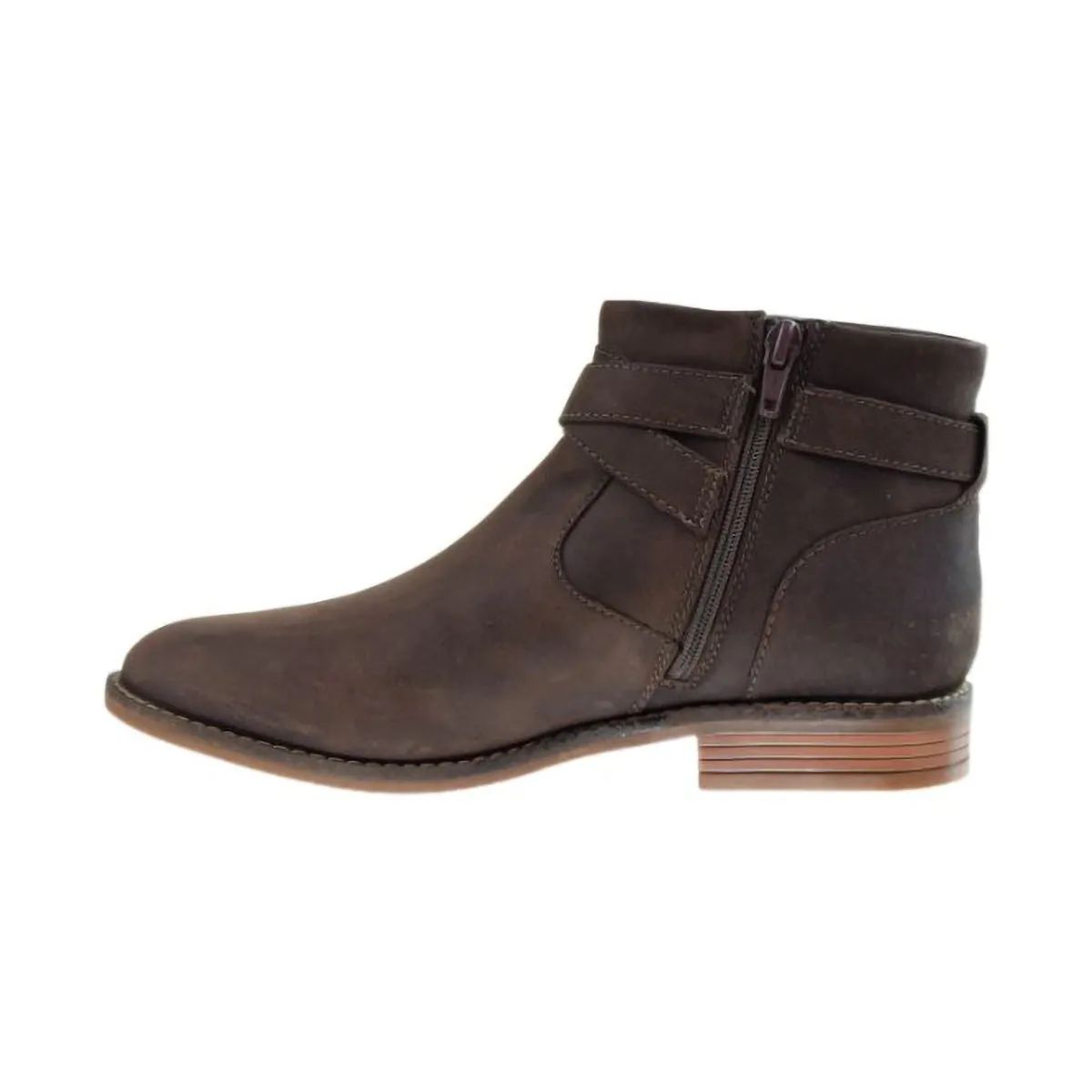 Clarks Brean Strap Women's Shoes Dark Brown