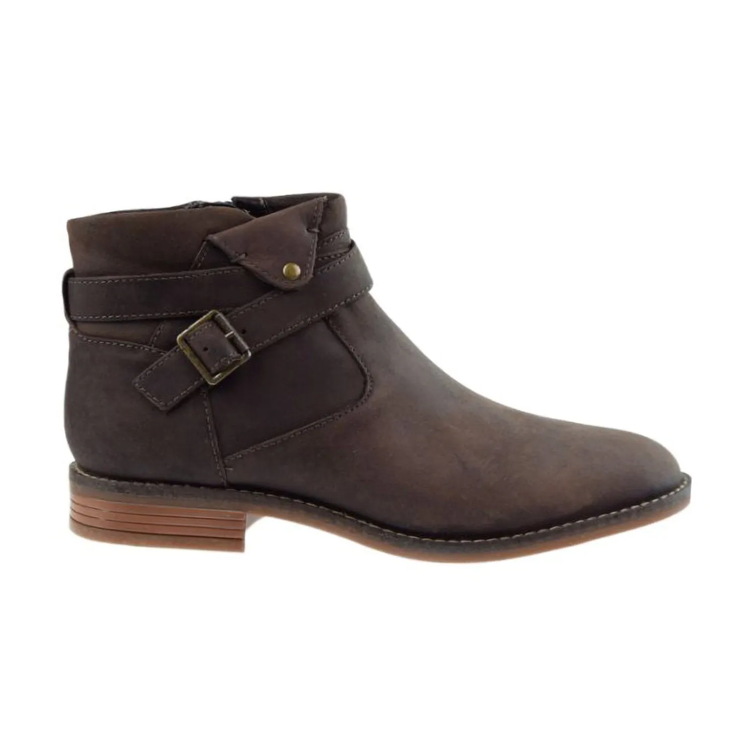 Clarks Brean Strap Women's Shoes Dark Brown