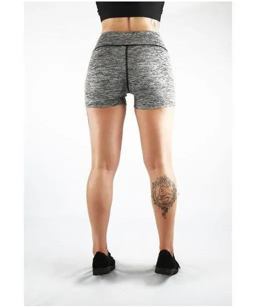 Combat Dollies Hazel Grey High Waisted Shorts