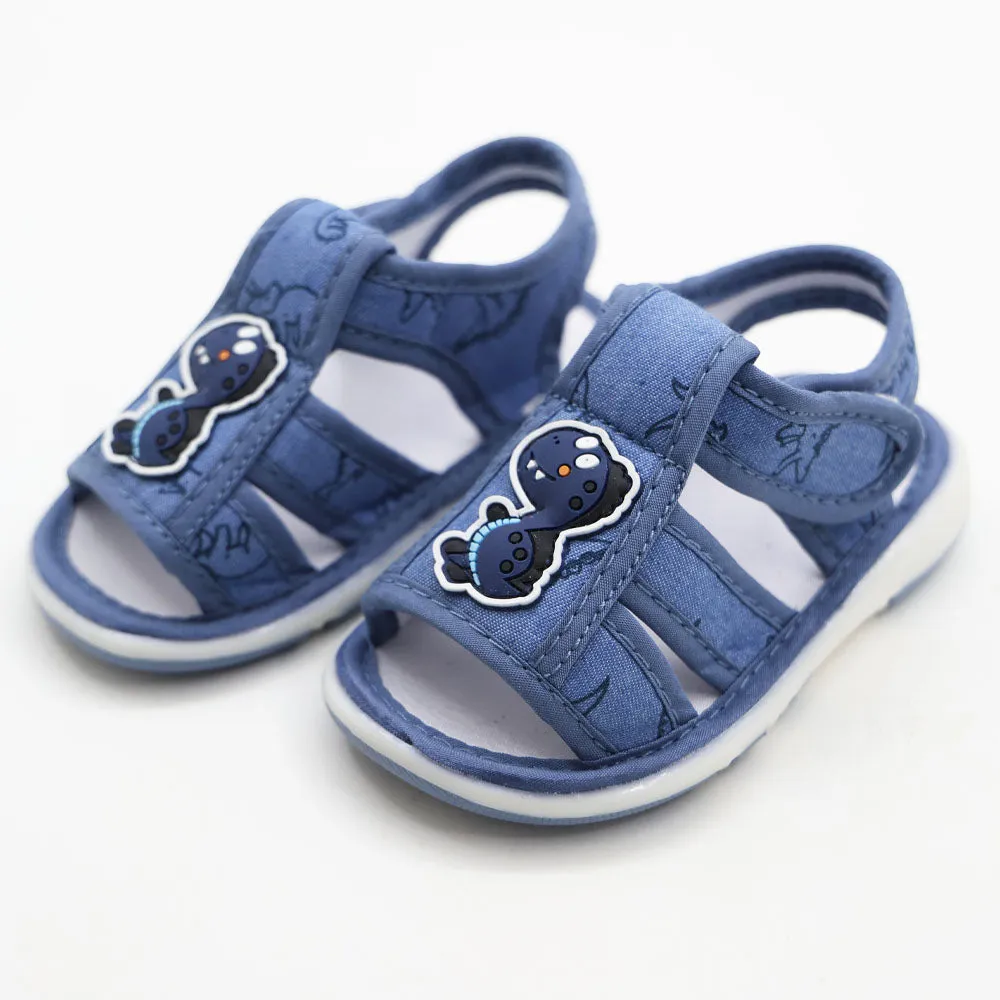 Dino Theme Velcro Strap Sandals With Chu Chu Music Sound