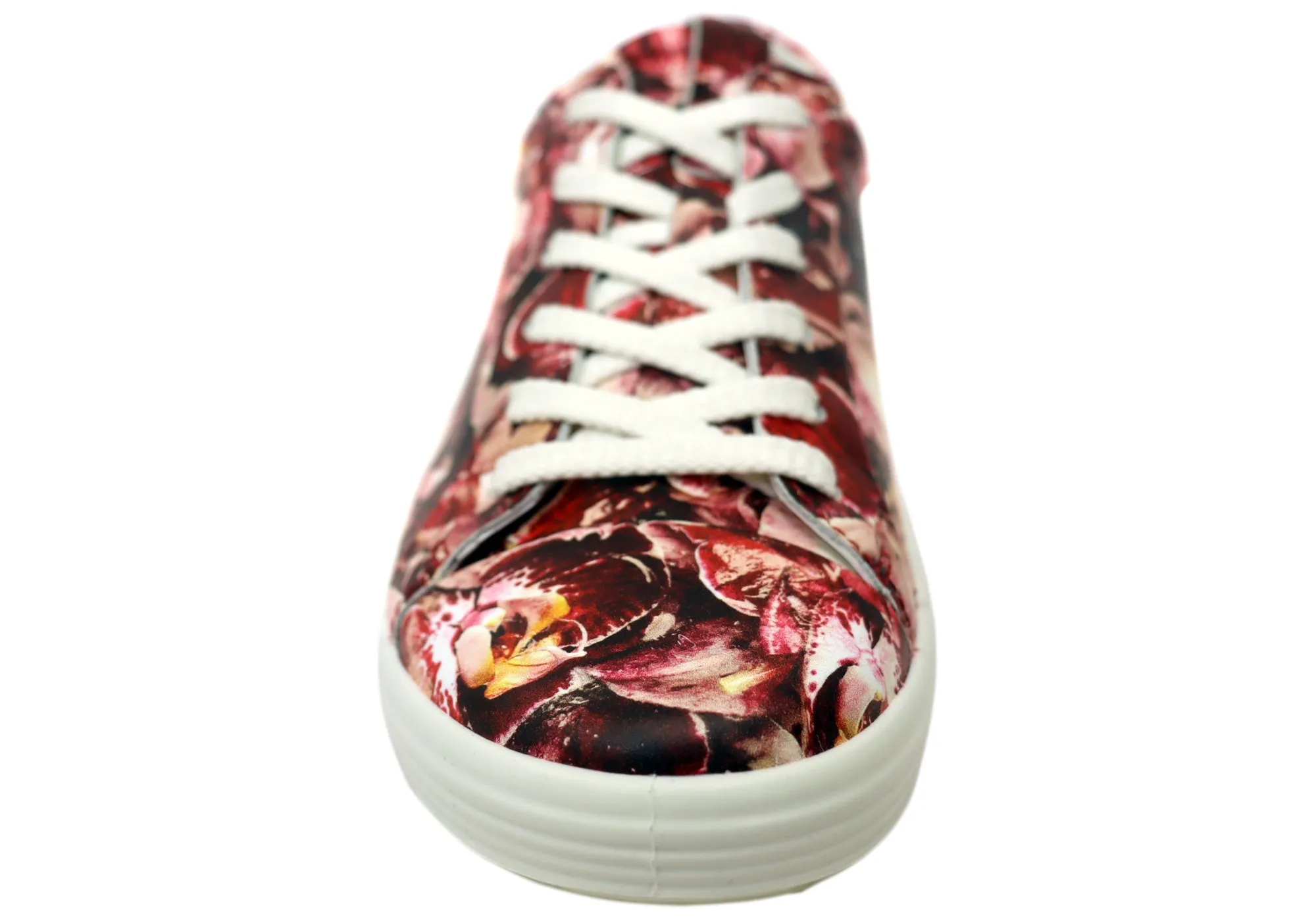 ECCO Soft 7 Womens Comfortable Lace Up Leather Sneakers