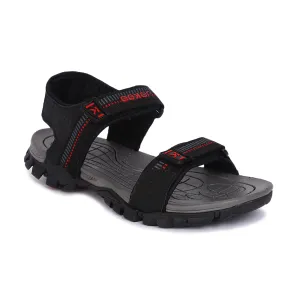 Eeken ESDG3035 Grey And Red Stylish Lightweight Dailywear Sports Sandals For Men