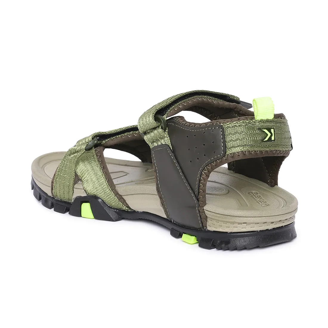 Eeken ESDGO4504 Olive Stylish Lightweight Dailywear Sports Sandals For Men
