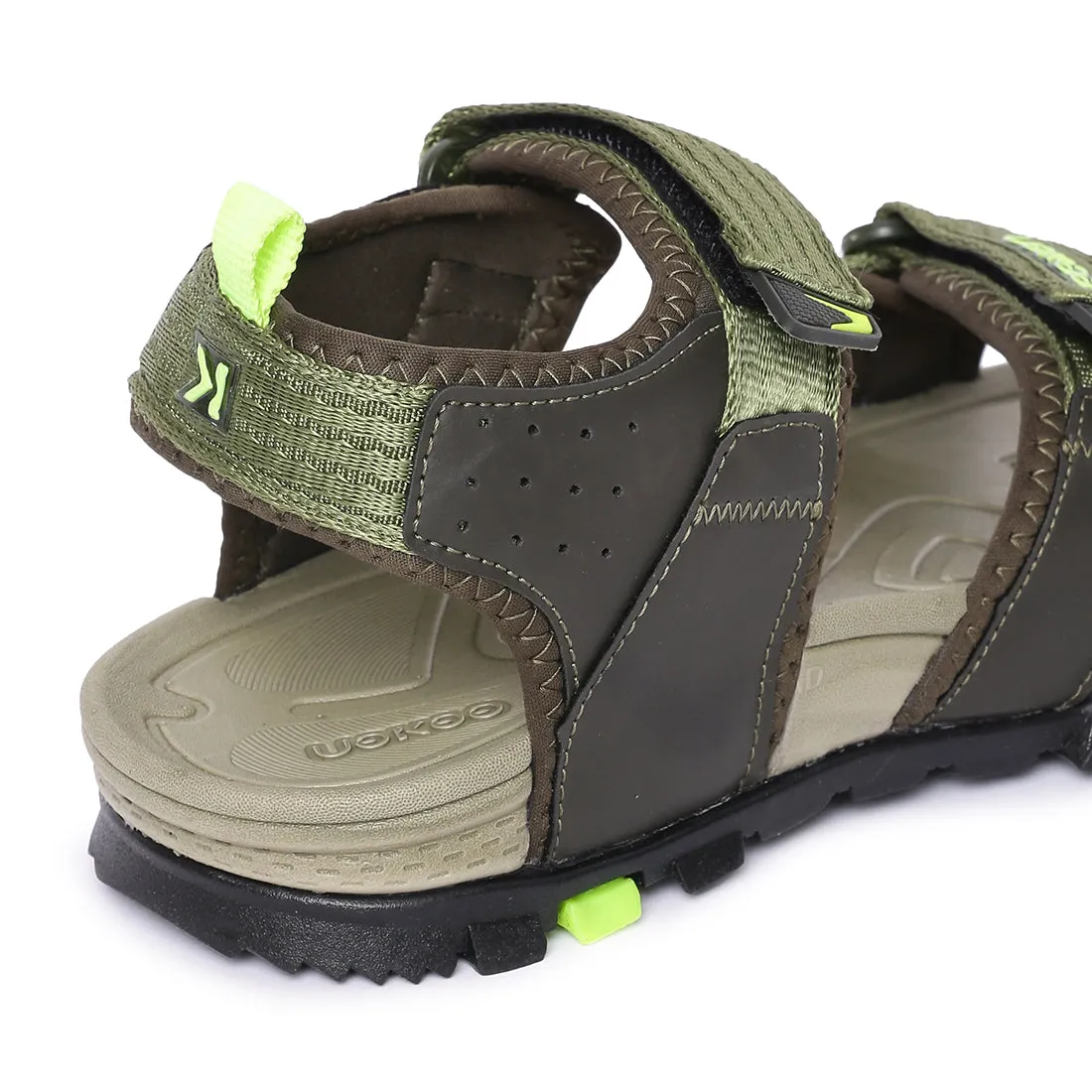 Eeken ESDGO4504 Olive Stylish Lightweight Dailywear Sports Sandals For Men
