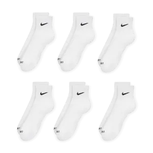 Everyday Plus Cushioned Training Ankle Socks (6 Pairs) 'White/Black'