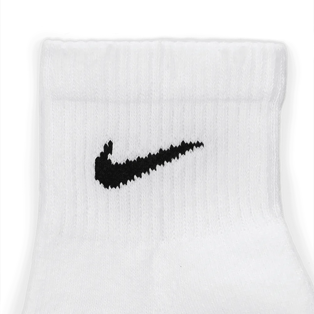 Everyday Plus Cushioned Training Ankle Socks (6 Pairs) 'White/Black'