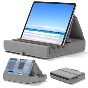 Foldable Tablet Pillow Stand Pocket Stylus Mount