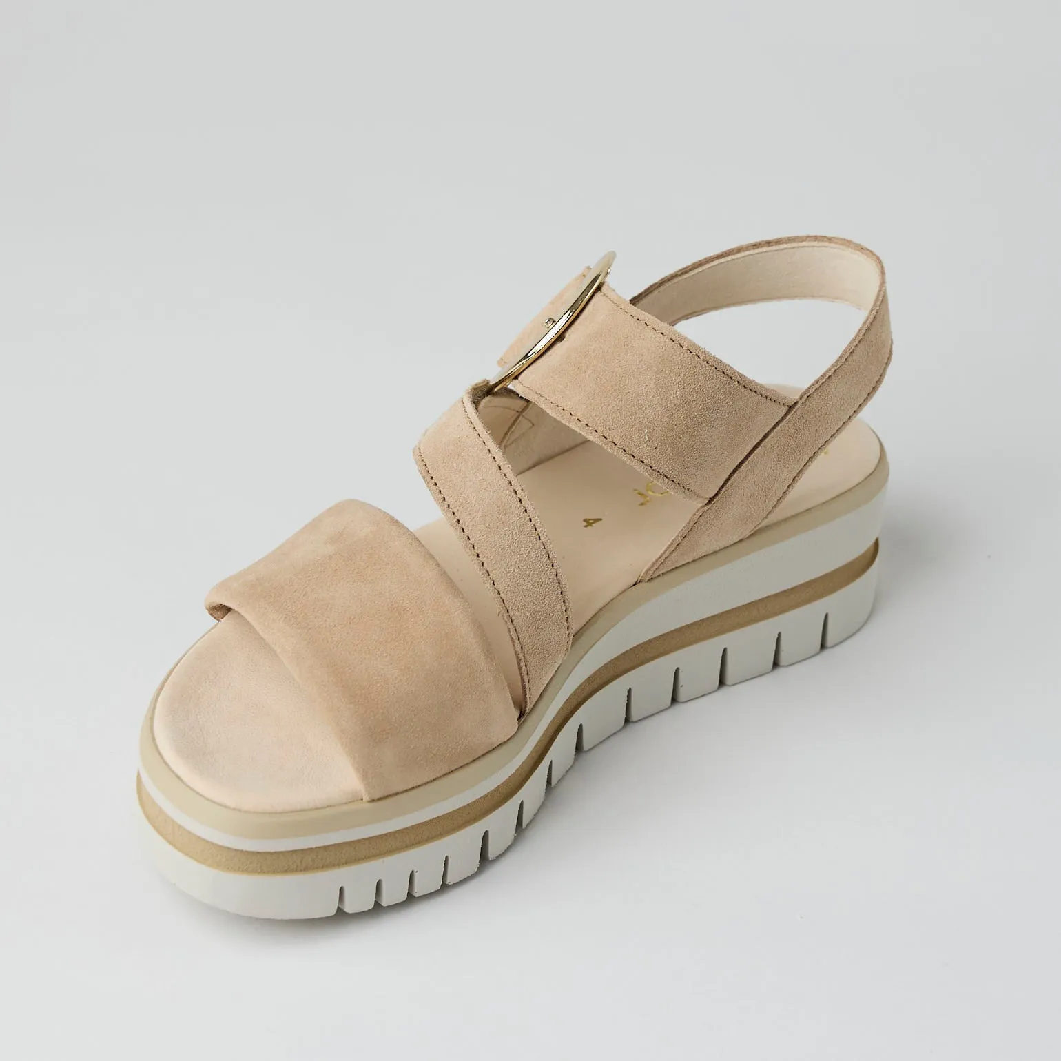Gabor Flatform Sand Suede Sandals