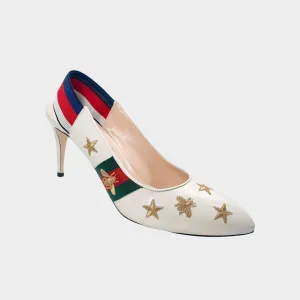 Gucci Heels with Bee and Stars Gucci Heels with Bee and Stars