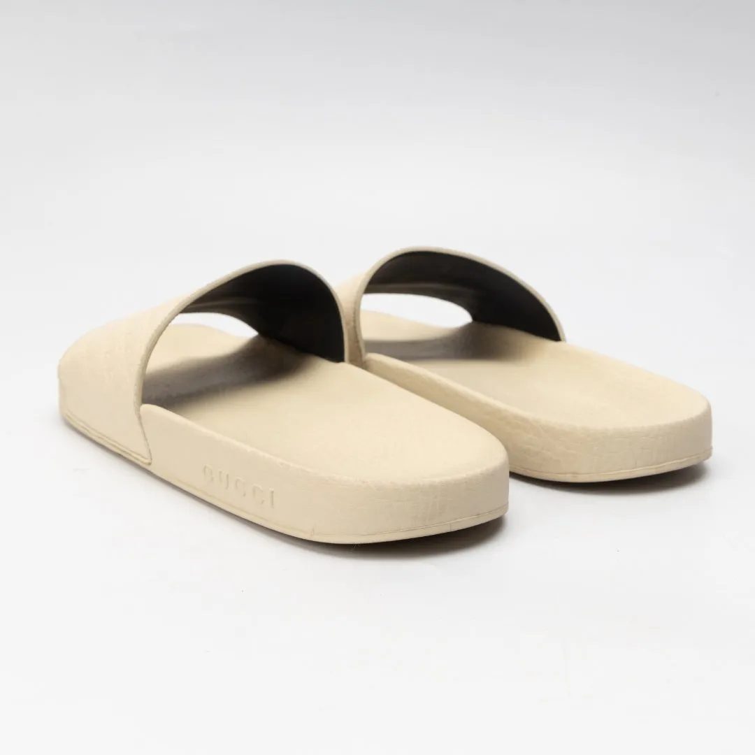 Gucci Microguccissima Soft Off-white Sandals