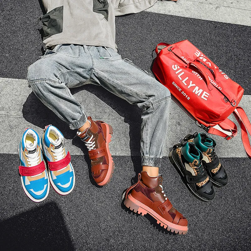 High Top Sneakers DTX100 Chunky dad shoes