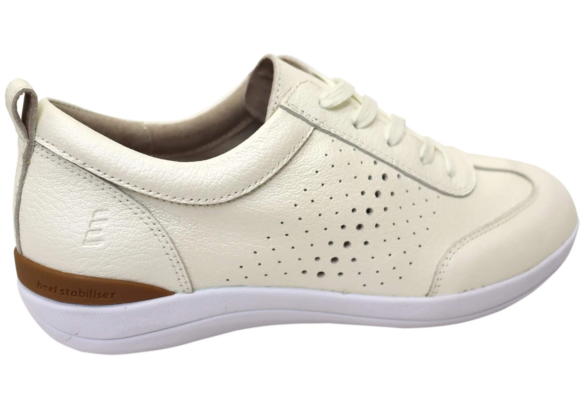 Homyped Gail Lace Womens Leather Comfortable Supportive Lace Up Shoes