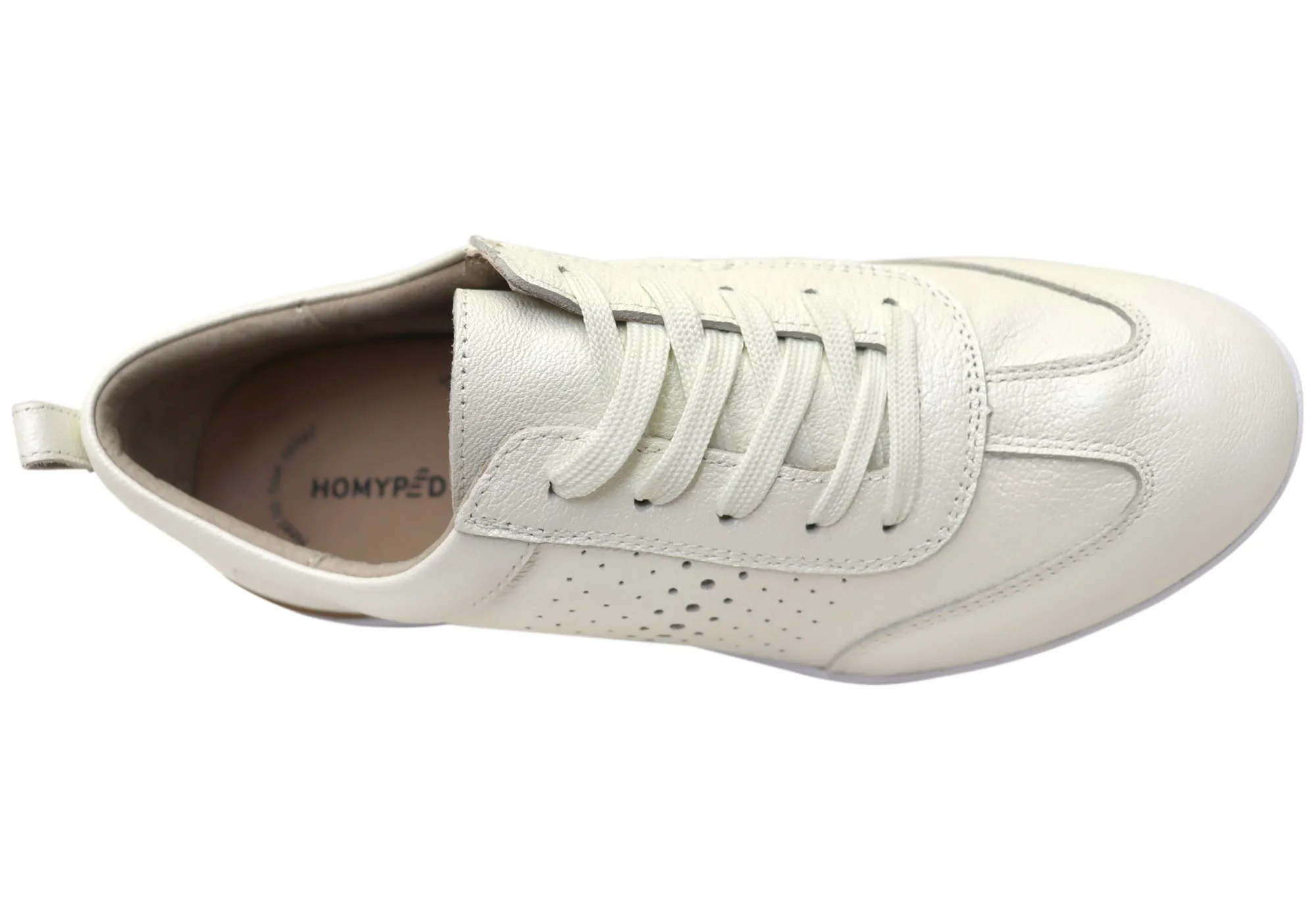 Homyped Gail Lace Womens Leather Comfortable Supportive Lace Up Shoes