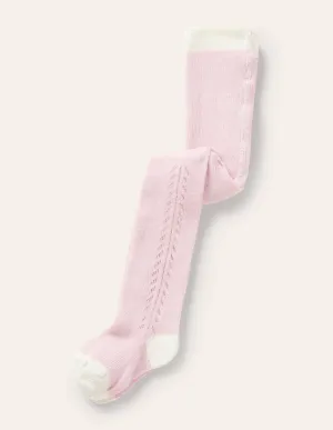 Lace Stitch Tights-Provence Dusty Pink