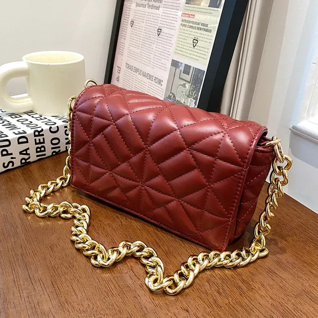 Latty Women's Minimalist Quilted Flap Handbag