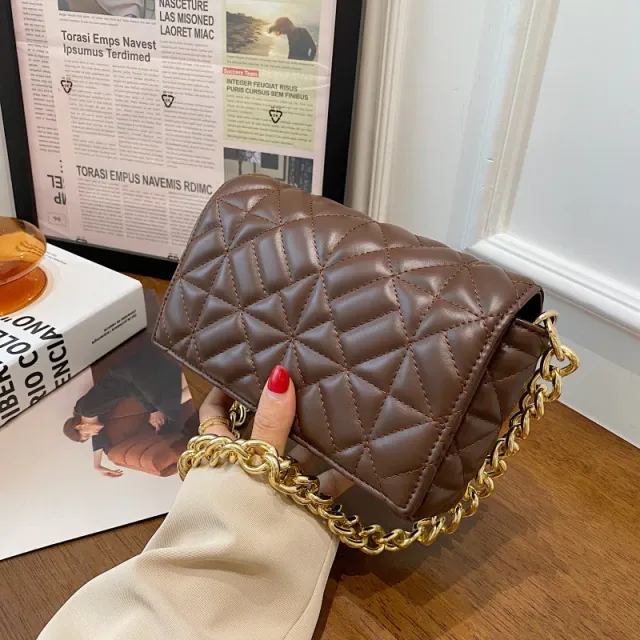 Latty Women's Minimalist Quilted Flap Handbag