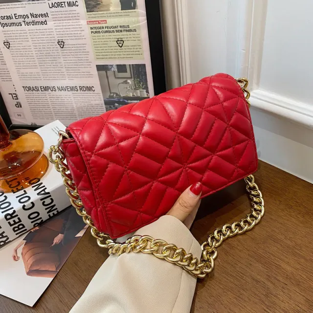 Latty Women's Minimalist Quilted Flap Handbag
