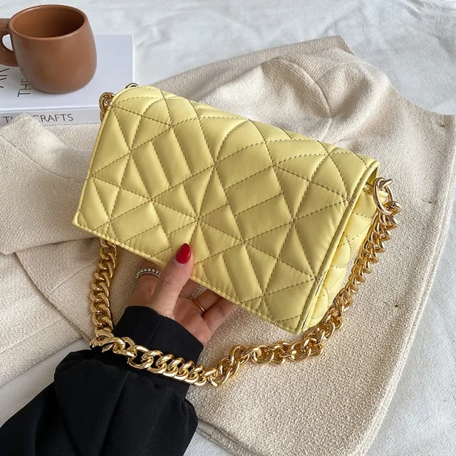 Latty Women's Minimalist Quilted Flap Handbag