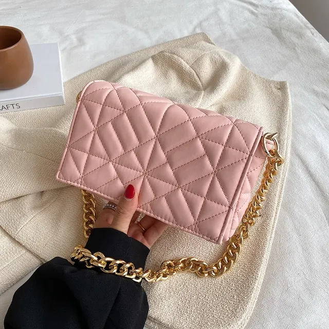 Latty Women's Minimalist Quilted Flap Handbag