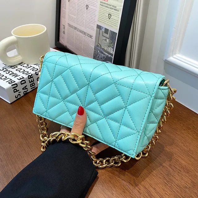 Latty Women's Minimalist Quilted Flap Handbag