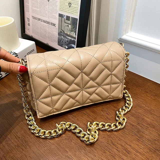 Latty Women's Minimalist Quilted Flap Handbag